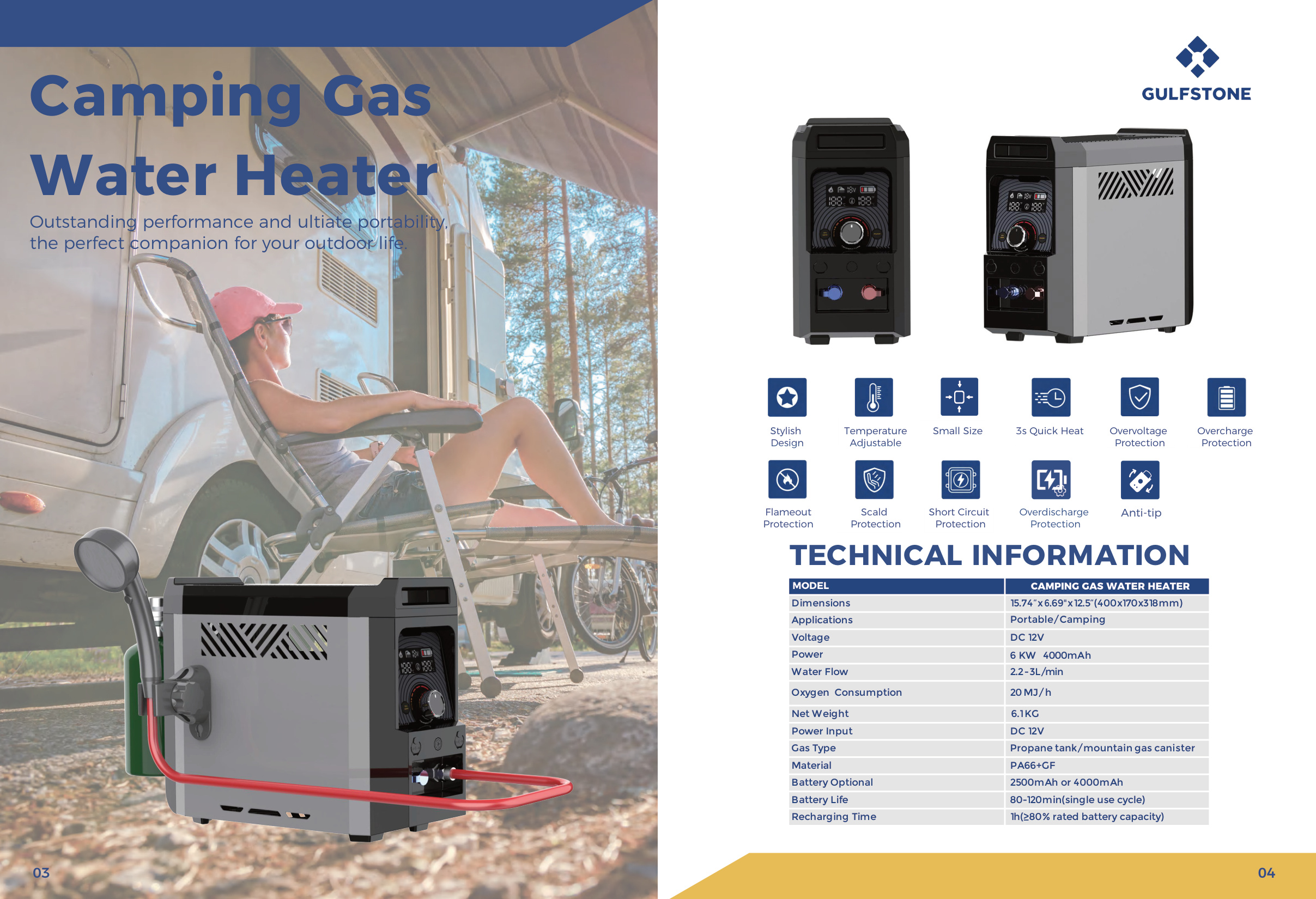 RV Tankless Gas Water Heater