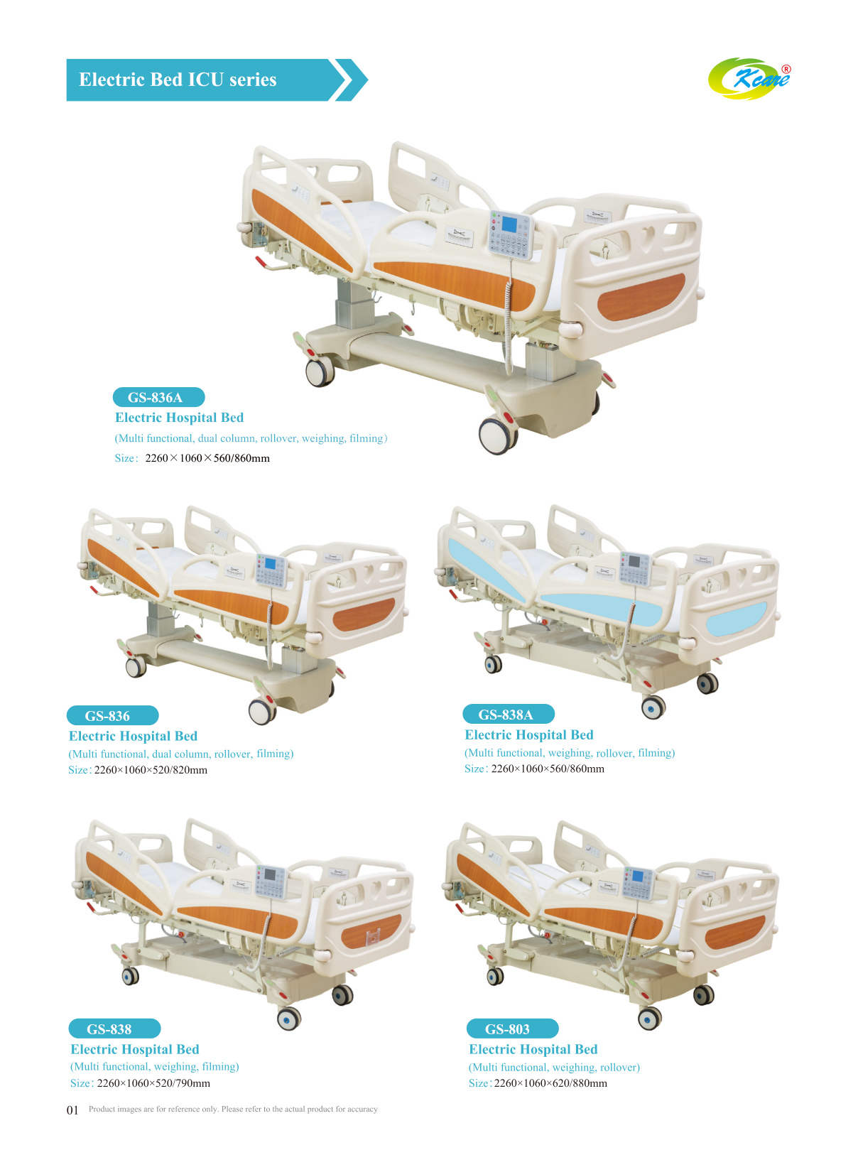 Electric ICU Hospital Bed Series
