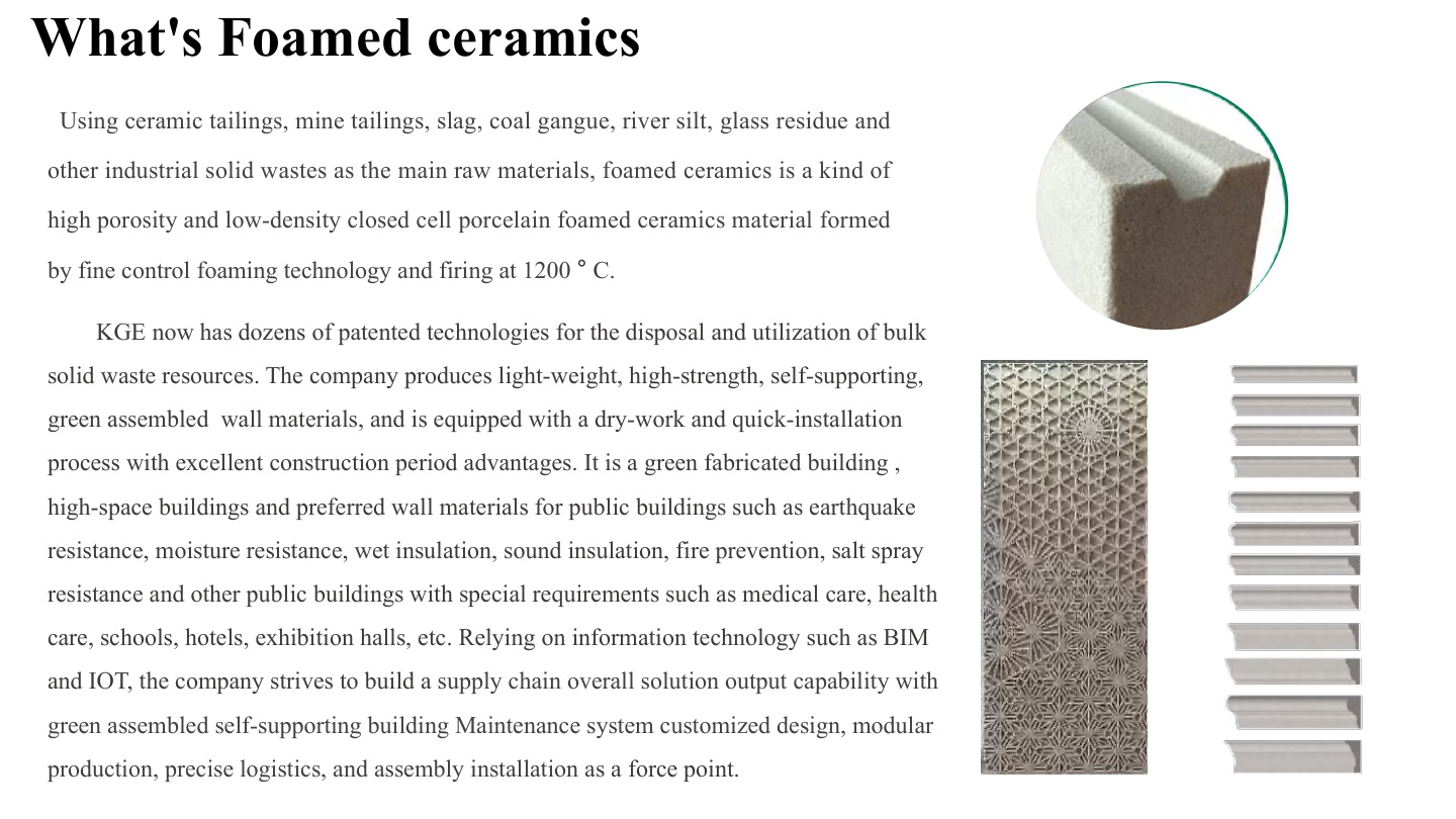 KGE Foamed Ceramics